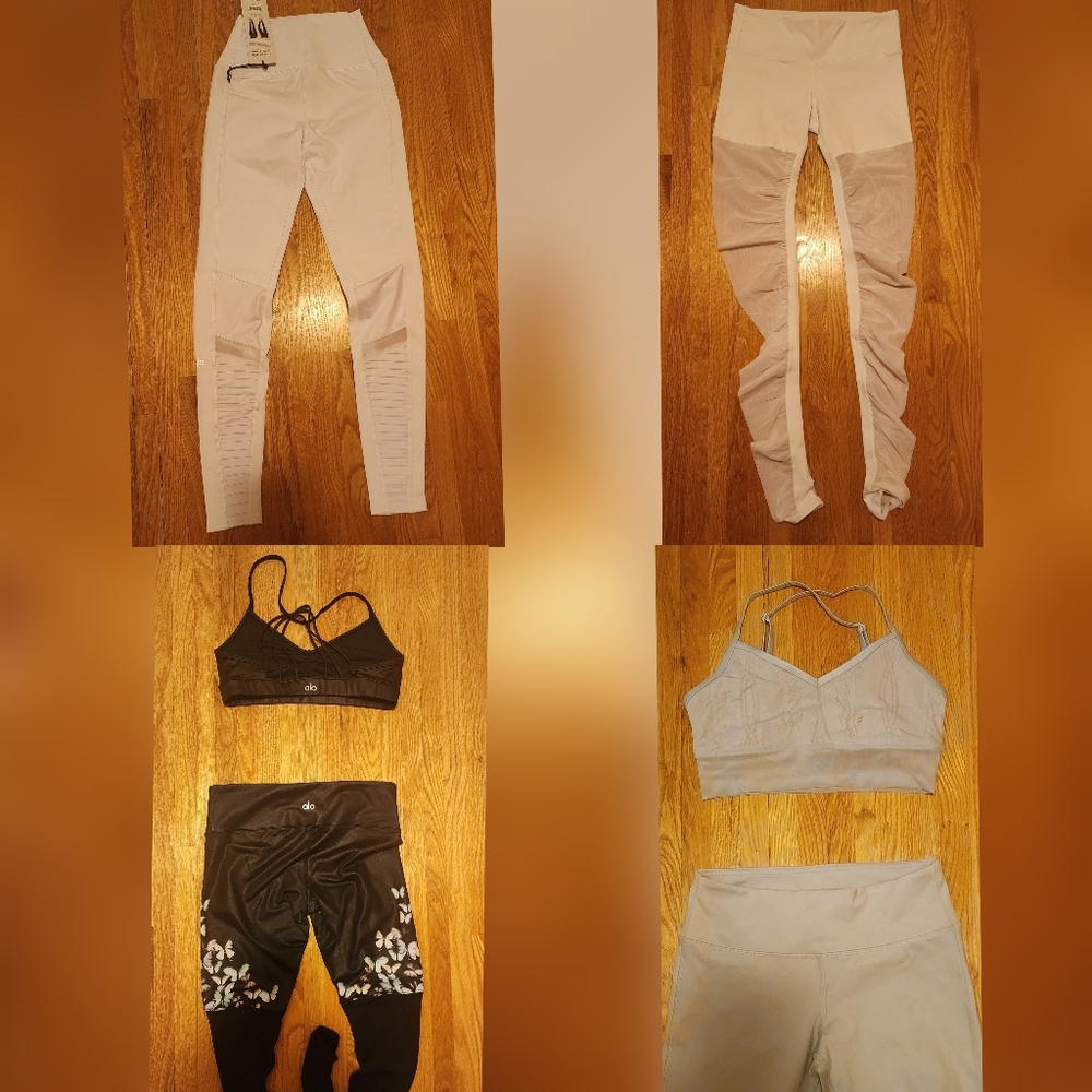 ALO Yoga Leggings And Bra Top Lot With Many Pieces Included! Sizes S And M